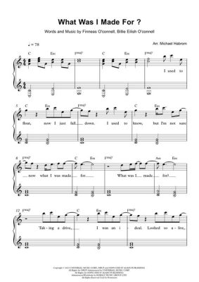 billie eilish what was i made for sheet music: The Melodic Tapestry of Billie Eilish's Emotional Expression Through Music